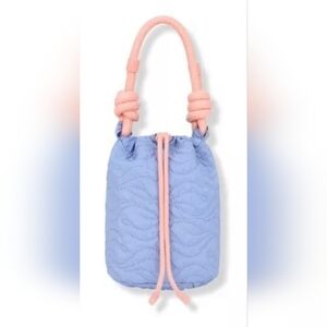 Stylish Blue and Pink Quilted Women's Bag